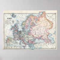 Political Map of Europe 1916