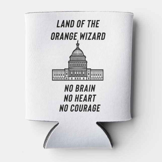 Political Satire: The Orange Wizard’s Capitol Dosenkühler (Vorderseite)