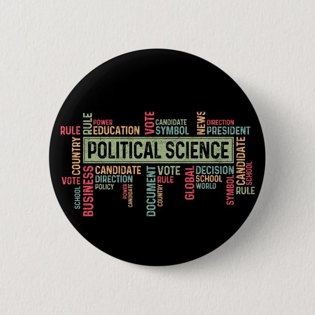 Political Science Button (Vorderseite)