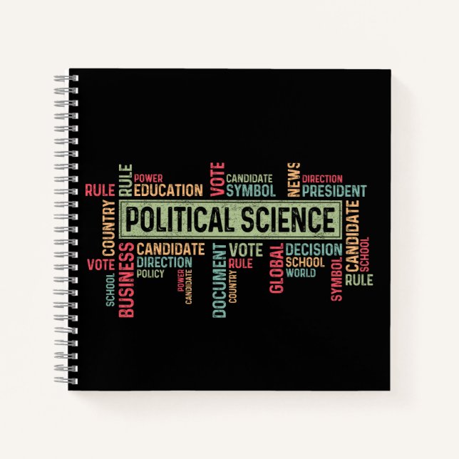 Political Science Notizbuch (Vorderseite)