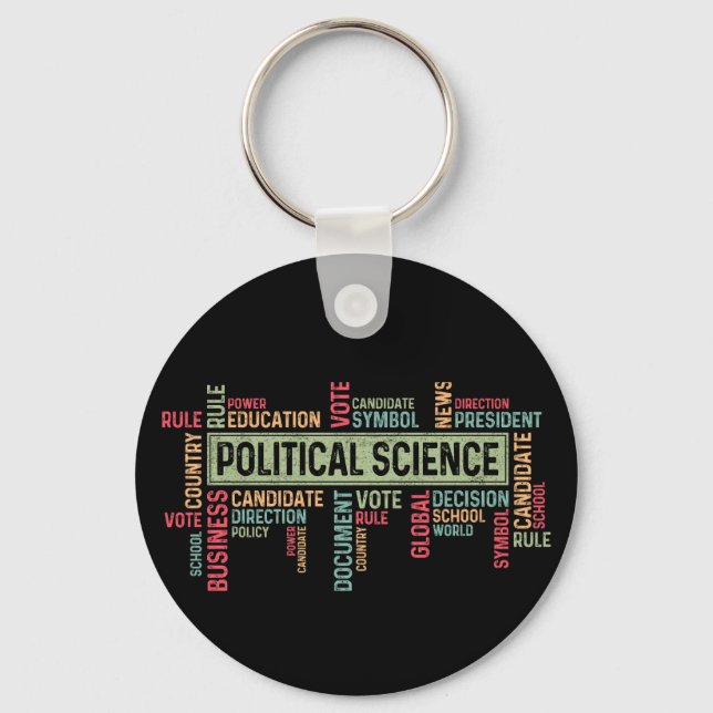 Political Science Schlüsselanhänger (Vorderseite)