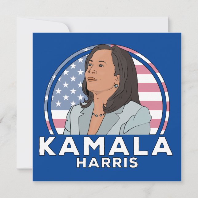 Politics Kamala Harris Dankeskarte (Vorderseite)
