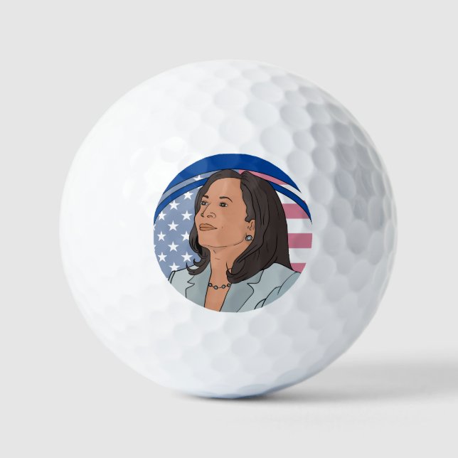 Politics Kamala Harris Golfball (Vorderseite)