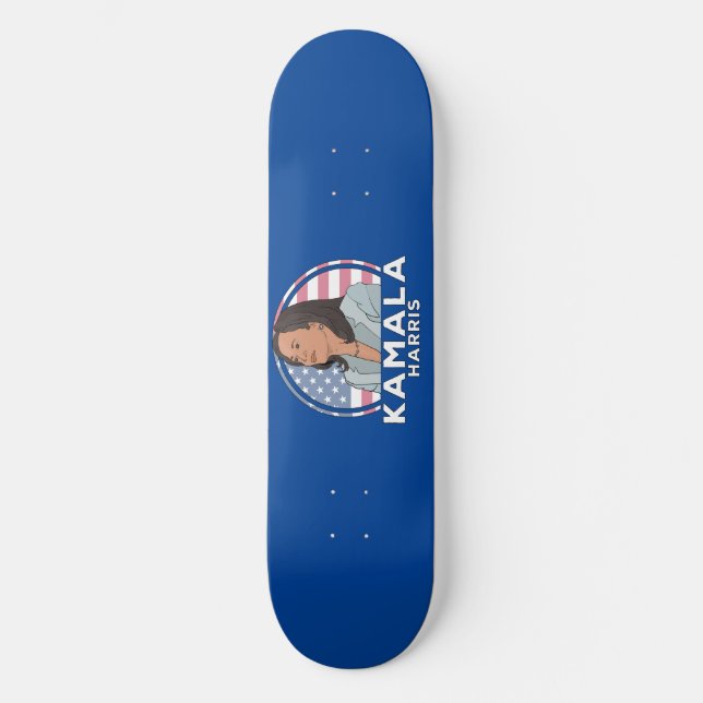 Politics Kamala Harris Skateboard (Vorderseite)