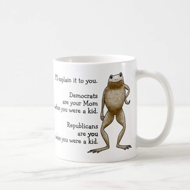 Politik in den einfachen Ausdrücken Kaffeetasse (Rechts)