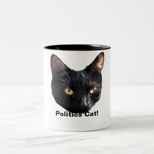 Politik-Katze Keine Ratten Werden Im Amt Sein Zweifarbige Tasse