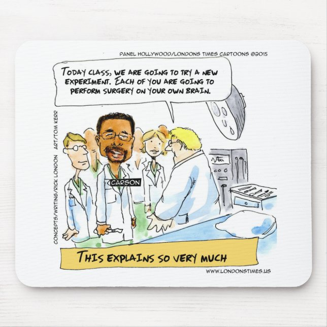 Politik: Nimmt es Operation des Gehirns? Mousepad (Vorne)