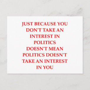 POLITIK POSTKARTE