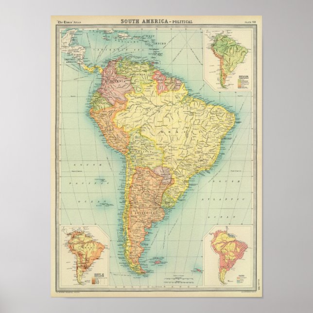 Politik Südamerikas Poster (Vorne)