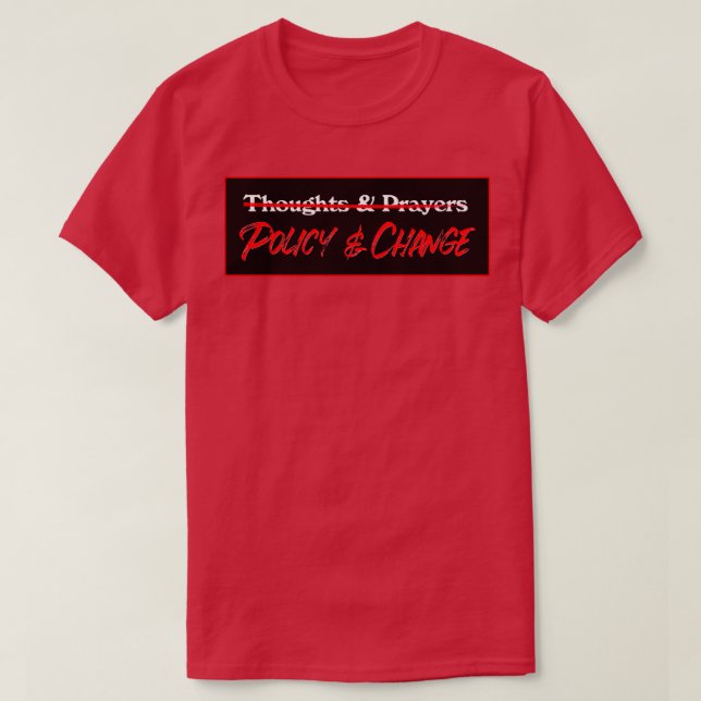 Politik und Kontrolle von Waffen T-Shirt (Design vorne)