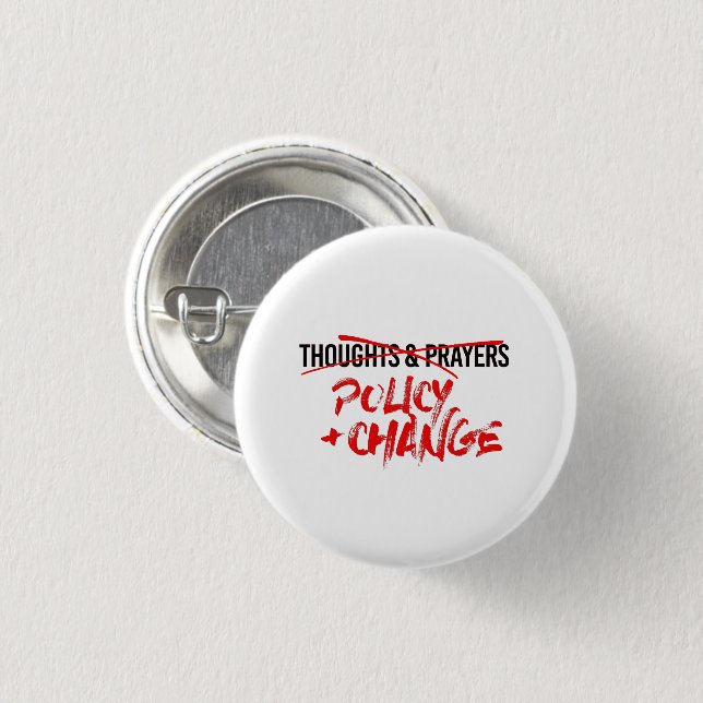 Politik und Wandel jetzt Button (Vorne & Hinten)