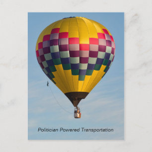 POLITIKER BEFUGTER TRANSPORTATION POSTKARTE