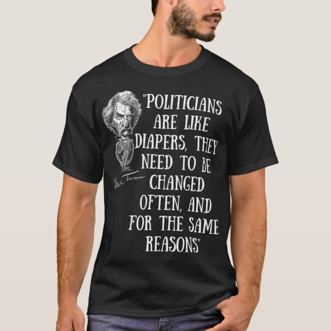 Politiker sind wie Diapers Funny Anti-Held-Akade T-Shirt (Vorderseite)