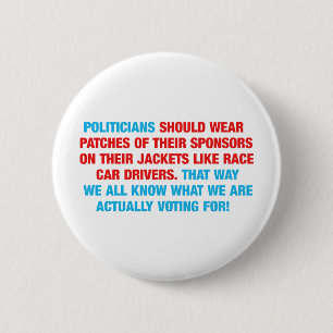 Politiker sollten Sponsor-Flecken tragen Button