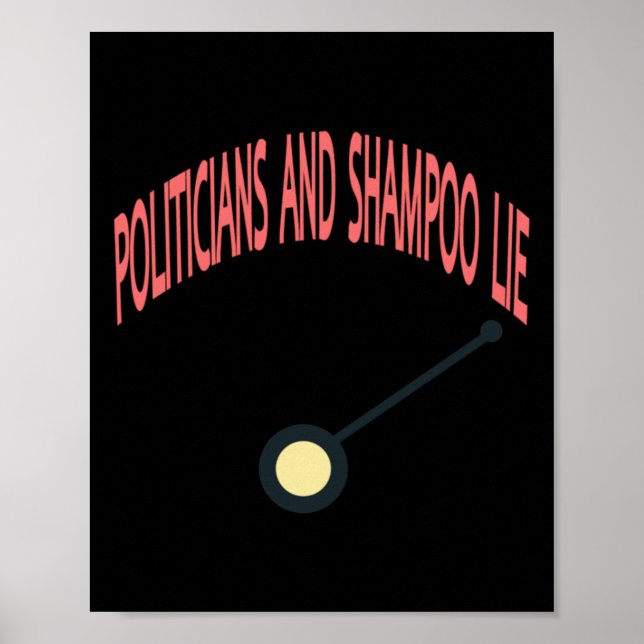 Politiker und Shampoo Lie Poster (Vorne)
