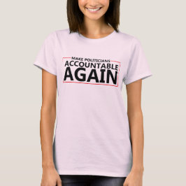 Politiker wieder für den T - Shirt von Frauen vera