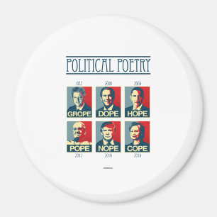 Politikposter - Graps Dope Hoffnung Papst Nop Magnet
