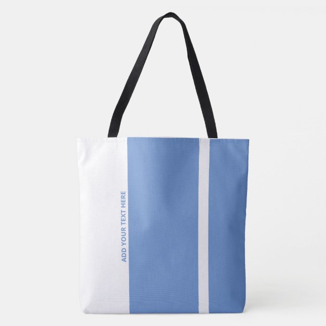 Politisch blaue moderne vertikale Bande Tasche (Vorderseite)