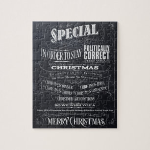 Politisch korrekte Chalk frohe Weihnachten Weckte 