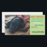 Politisch korrekte feiertagskarte<br><div class="desc">(Satire) politisch korrekte Weihnachtsfeiertags-Weihnachtskarte. Fügen Sie Ihr an Foto ein oder verwenden Sie, wie ist.</div>