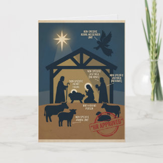 Politisch korrekte Weihnachtsgeschichte Cancel Cul Karte