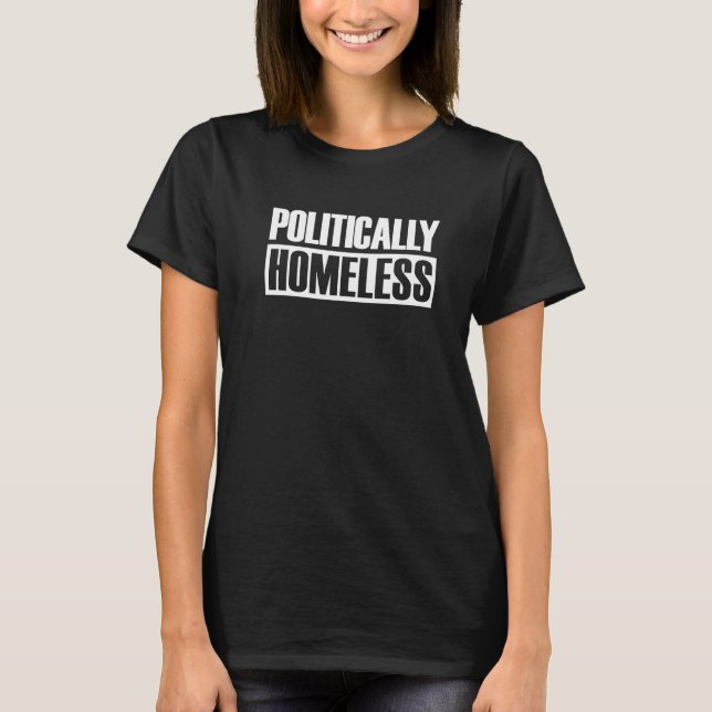 Politisch obdachlose Anti-Government Anarchist Lib T-Shirt (Vorderseite)