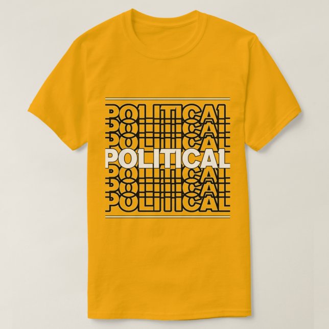 "Politisch" T-Shirt (Design vorne)