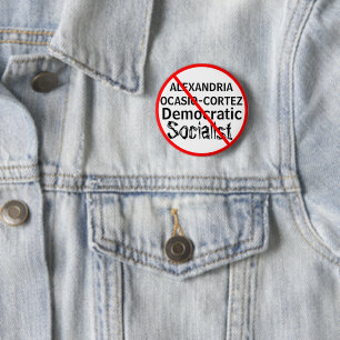 Politische Anti-Alexandria Ocasio-Cortez Button