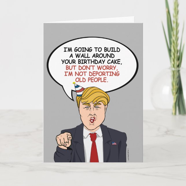 Politische Begrüßung am Geburtstag Karte (Vorderseite)