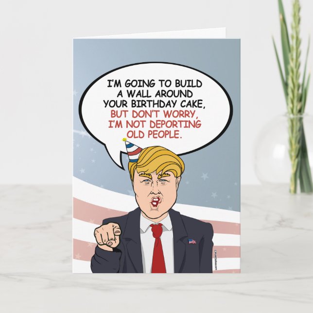 Politische Begrüßung am Geburtstag Karte (Vorderseite)