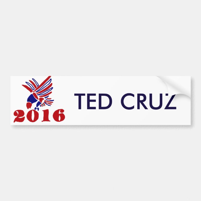 Politische Eagle Kunst Teds Cruz Autoaufkleber (Vorne)