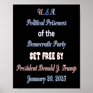 Politische Gefangene in den USA - Set frei Poster