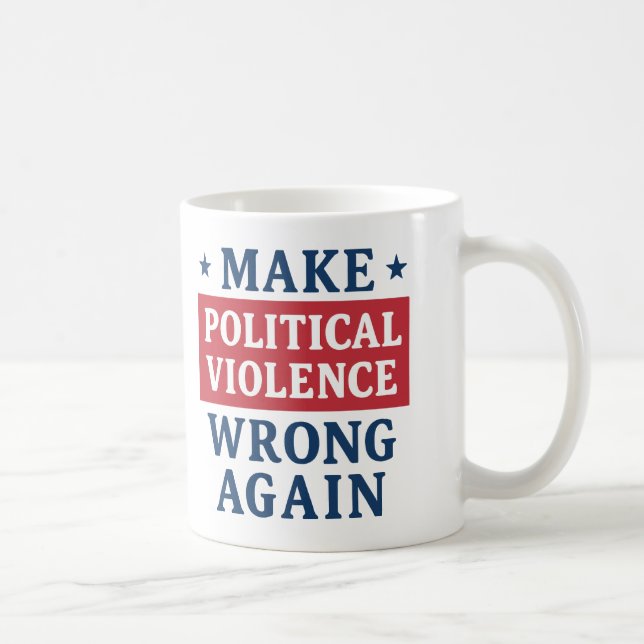 Politische Gewalt wieder falsch machen Kaffeetasse (Rechts)
