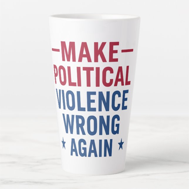Politische Gewalt wieder falsch machen Milchtasse (Vorderseite)