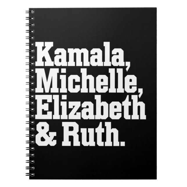 Politische Kamala Michelle Elizabeth Ruth Notizblock (Vorderseite)