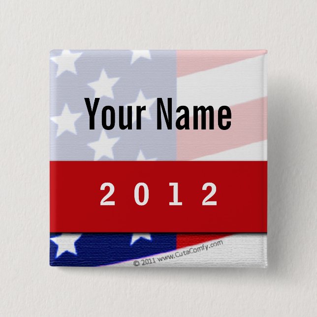 Politische Kampagne, CYO US Flagge Button (Vorderseite)