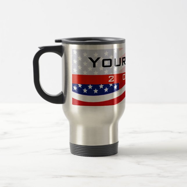 Politische Kampagne, CYO US Flagge Reisebecher (Links)