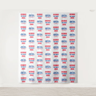 Politische Kampagne Hintergrund für Schritt und W Wandteppich