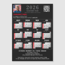 Politische Kampagne QR Code 2026 Magnetkalender