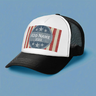 Politische Kampagne - Vintage US Flagge Truckerkappe