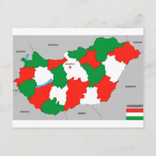 Politische Karte des hungrigen Landes
