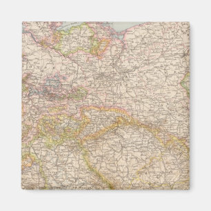 Politische Karte Deutschlands Magnet