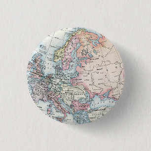 Politische Karte Europas (1916) Button
