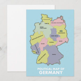 Politische Karte von Deutschland