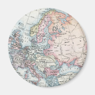Politische Karte von Europa (1916) Magnet