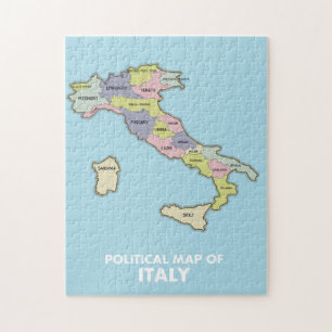 Politische Karte von Italien