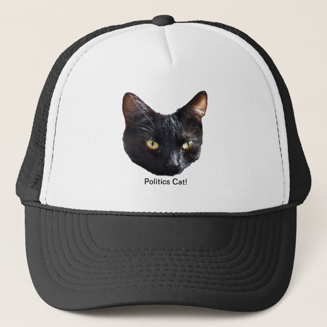 Politische Katze keine Ratten werden in Office Tru Truckerkappe (Vorderseite)