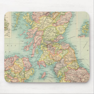 Politische Landkarte der Britischen Inseln Mousepad