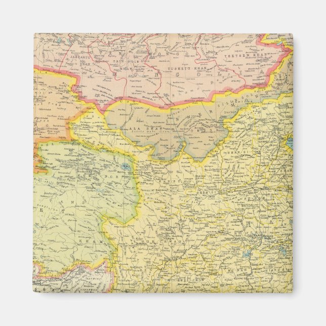 Politische Landkarte der China Magnet (Vorne)