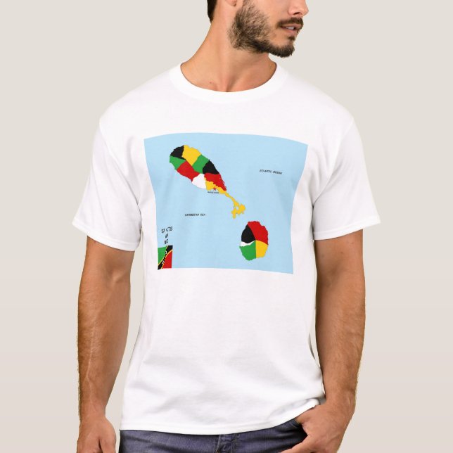 Politische Landkarte-Fahne der heiligen Kätzchen T-Shirt (Vorderseite)